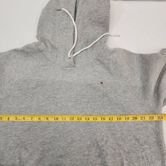 Tommy Hilfiger Size XL Grey Pullover Logo Sweatshirt Hoodie NWT - Picture 4 of 7